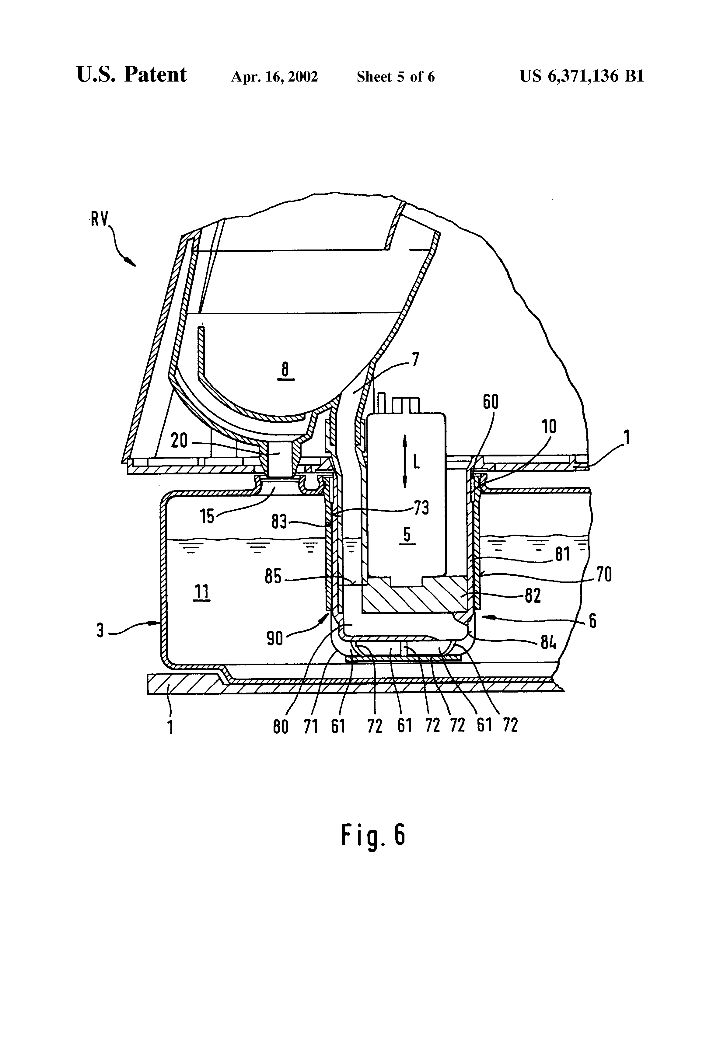 US6371136B1 FIG. 5