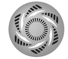 Electric shaver blade circle pattern Electric shaver blade circle pattern